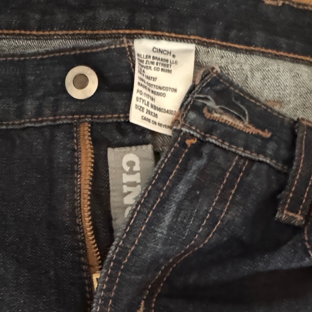 Cinch Men's Deep Indigo Straight Jeans - Picture 2 of 5